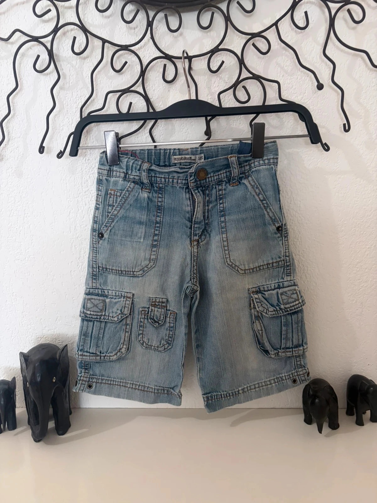 Short Cargo Denim Tape à l'Œil Tamanho 5 anos (108 cm) – photo 2